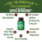 Dihydroberberine Super Berberine Supplement. GlucoVantage® 200mg Capsule