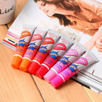 Buy now 6 Colors Tattoo Magic Color Peel Off Mask Tint Long Lasting Waterproof Lip Gloss by romantic bear at indiglob india