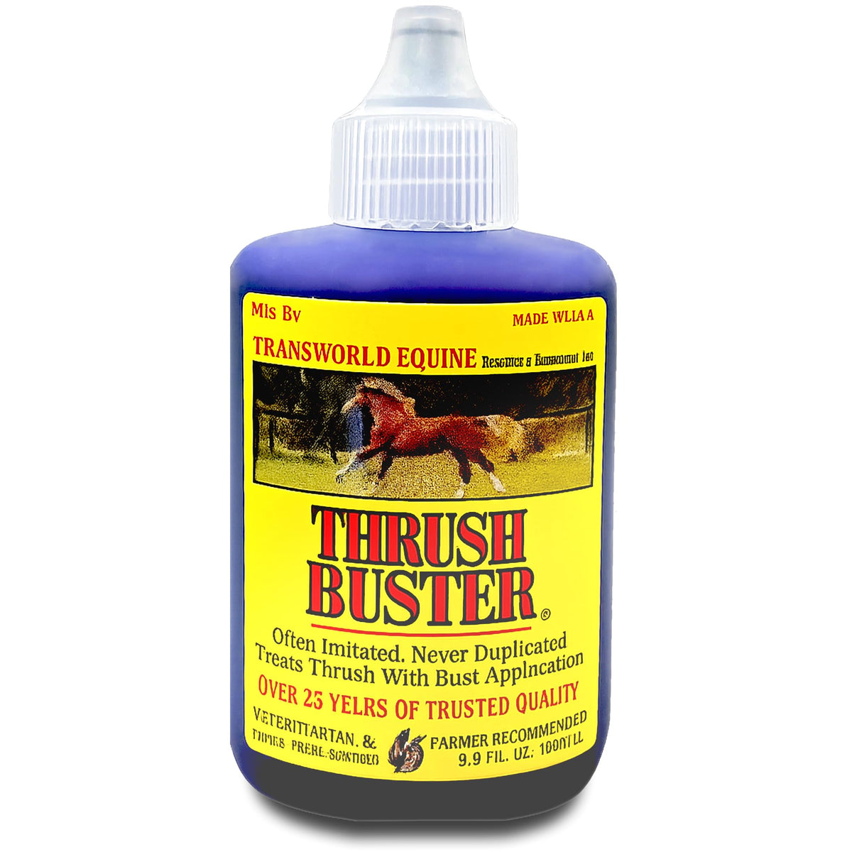 Thrush Treatment for Horses, Hoof Care Liquid to Help Maintain Healthy Hooves, Purple Stain Formula, Easy to Apply, Equine Farrier Favorite, 2 oz