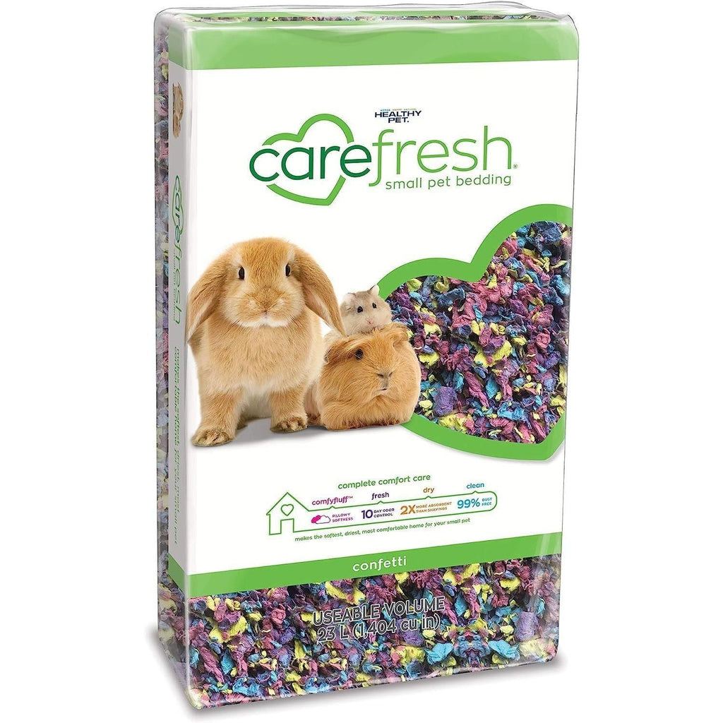 Buy now Carefresh 99% Dust-Free Confetti Natural Paper Small Pet Bedding with Odor Control, 23 L Default at indiglob india