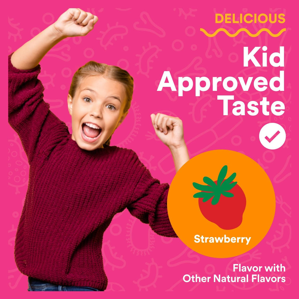 Buy now SmartyPants Kids Probiotic & Prebiotic Gummies for Digestive Health: Gut Health Supplement, Clinically Studied Prebiotic for Immune Support, Strawberry, 60 Count (30 Day Supply) at indiglob india