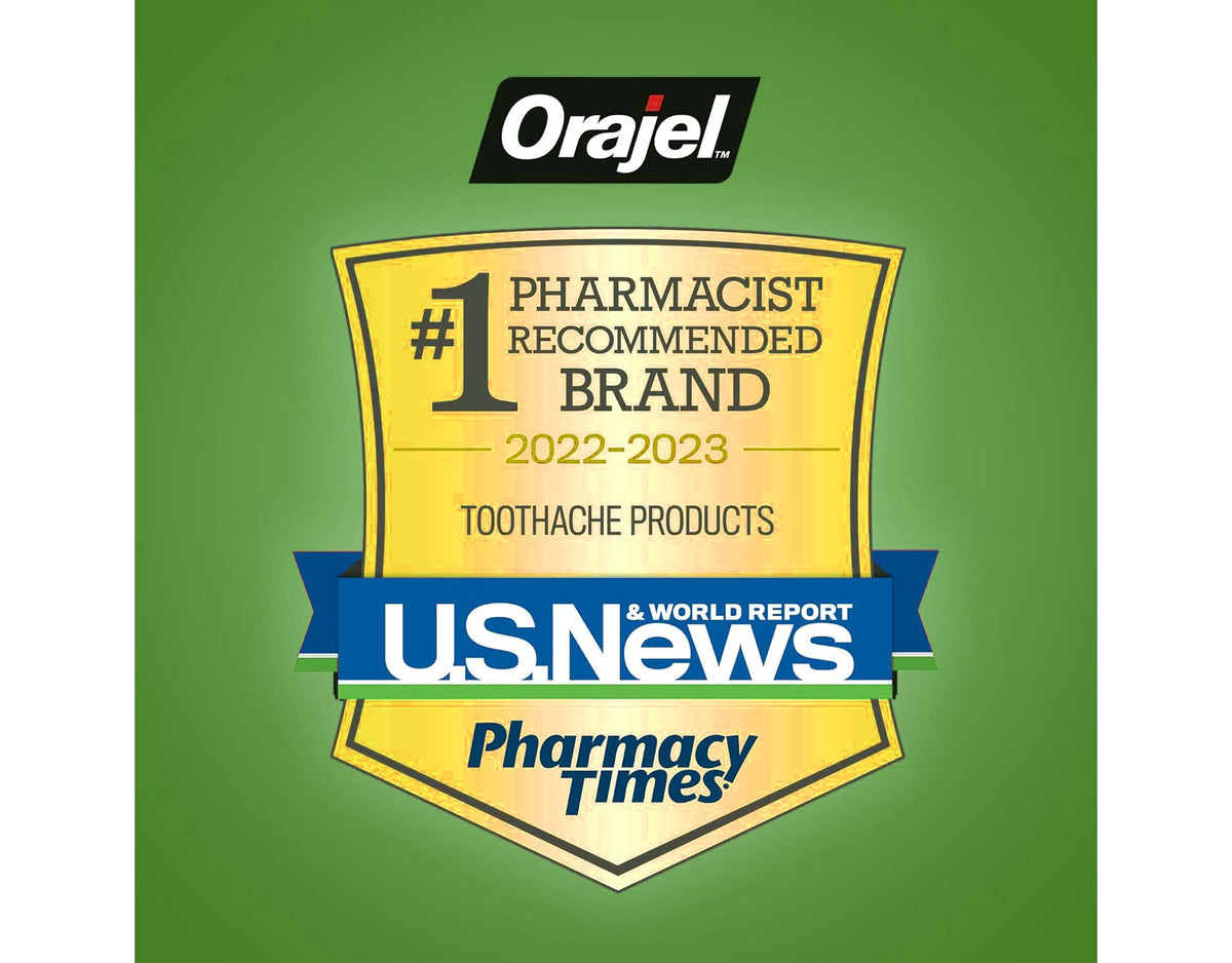 Orajel 2X Medicated Gum Pain Rinse, Alcohol-Free Oral Pain Relief Mouth Rinse with Hydrogen Peroxide 1.5% + Menthol, Soothing Mint, 16 fl oz