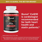 Qunol Ultra CoQ10 200mg, Ultra-High Absorption, Antioxidant, 60 Softgels | #1 Cardiologist Recommended Supplement for Heart Health, Coenzyme Q10 Supplement to support Vascular Health & Cellular Energy