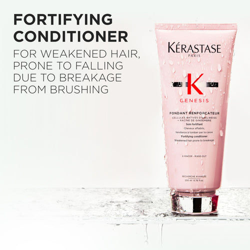 "Kerastase Genesis Strengthening Fondant Renforcateur Conditioner - For Normal To Dry Hair, Gently Cleanses & Helps Reduce Hair Fall, For Weak or Damaged Hair, Strengthens, Detangles & Hydrates