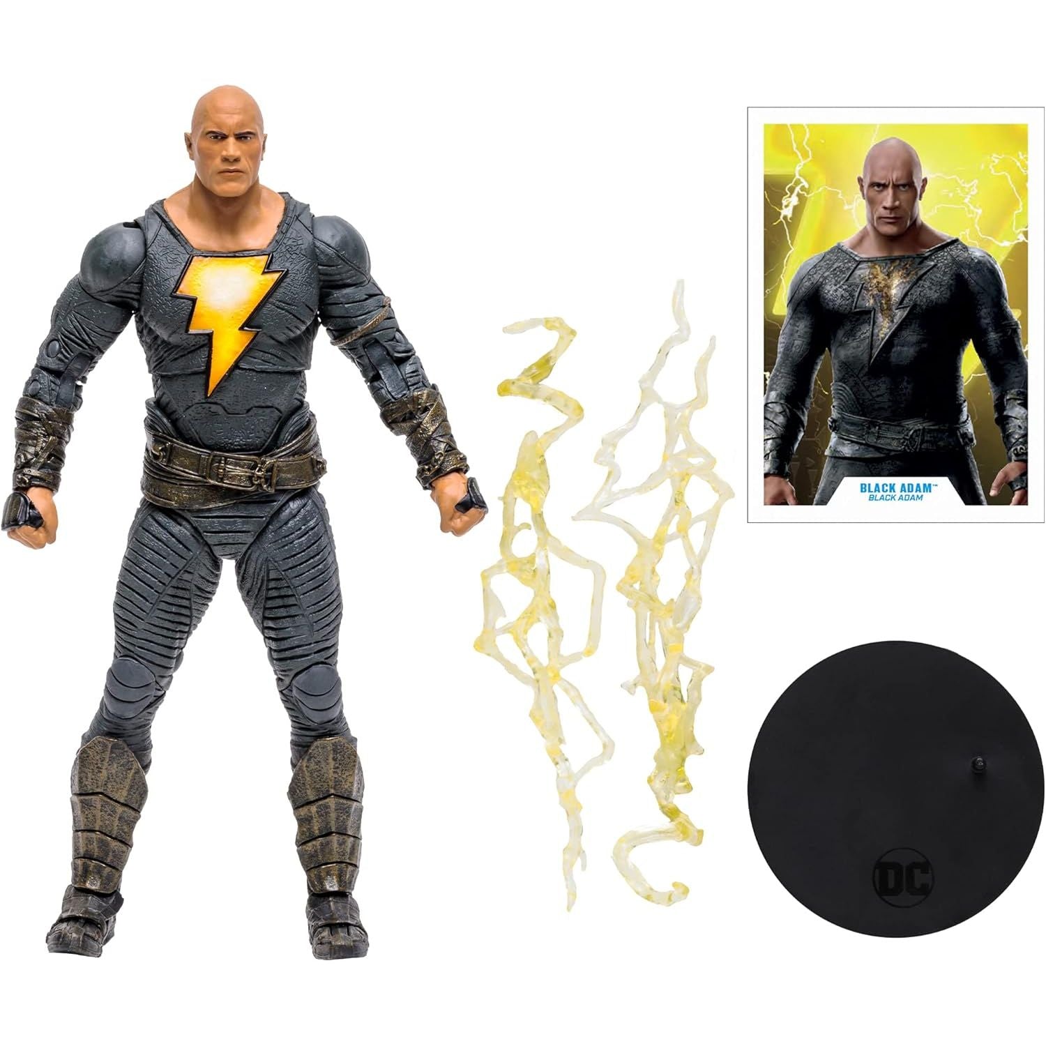 Buy now McFarlane Toys DC Black ADAM Movie 7IN Figures - Black ADAM (Hero Costume) at indiglob india