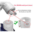 ATIE K13 Pool Cleaner All Purpose Bag with Zipper Enclosure Replacement for Polaris 280, 480 Pool Cleaner Zippered All Purpose K13 (2 Pack)