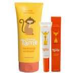 T is for Tame Kids' Hair Taming Cream & On-the-Go Flyaway Wand Bundle | Taming cream (3.38 fl oz) + taming wand (0.51 fl oz) w/ coconut & jojoba oil for bedhead & flyaways, made in the USA