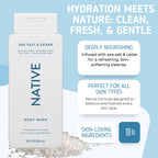 Buy now Native Body Wash, 2 Pack - Sandelwood and Shea Butter & Sea Salt and Cedar 18oz Clean Body Cleanser, Sulfate-Free, Paraben-Free Formula for All Skin Types at indiglob india