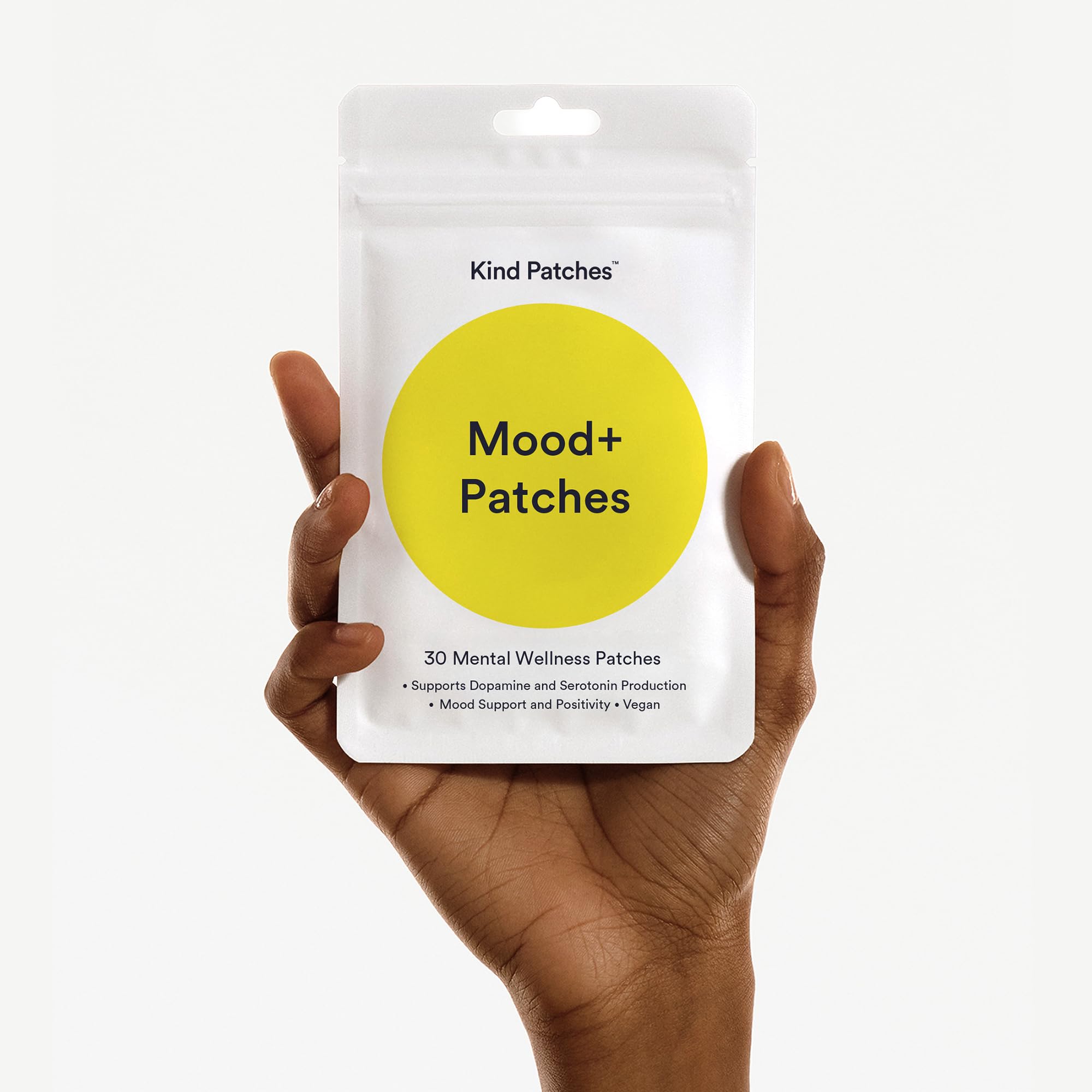 Kind Patches Mood Plus Patches, 30 Count | Mucuna Pruriens, Rhodiola, Lions Mane Extract, Vegan