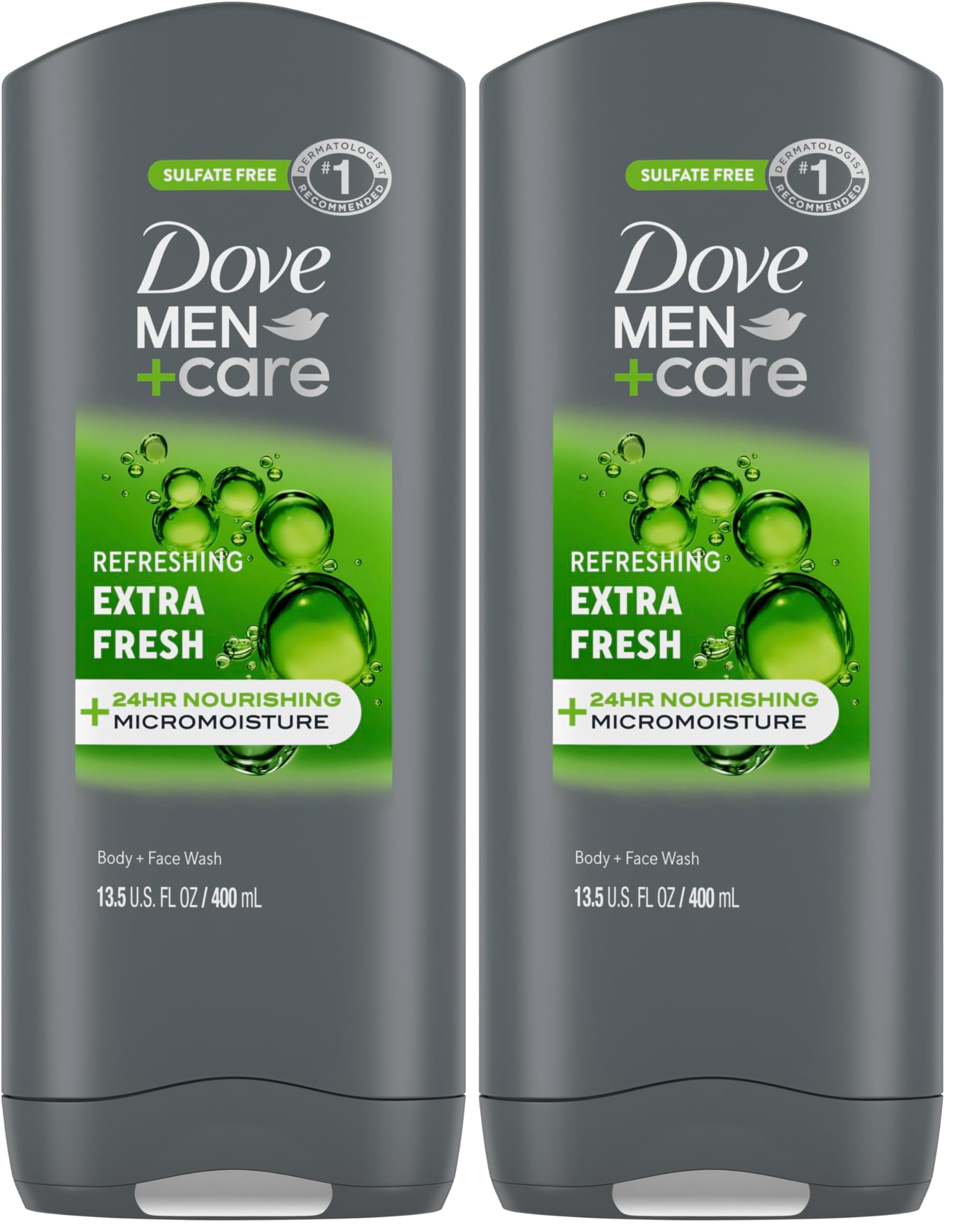 Buy now DOVE MEN + CARE Purifying Charcoal + Clay Body and Face Wash with 24-Hour Nourishing Micromoisture Technology Body Wash for Men, 13.5 oz Extra Fresh 13.5 Fl Oz (Pack of 2) at indiglob india