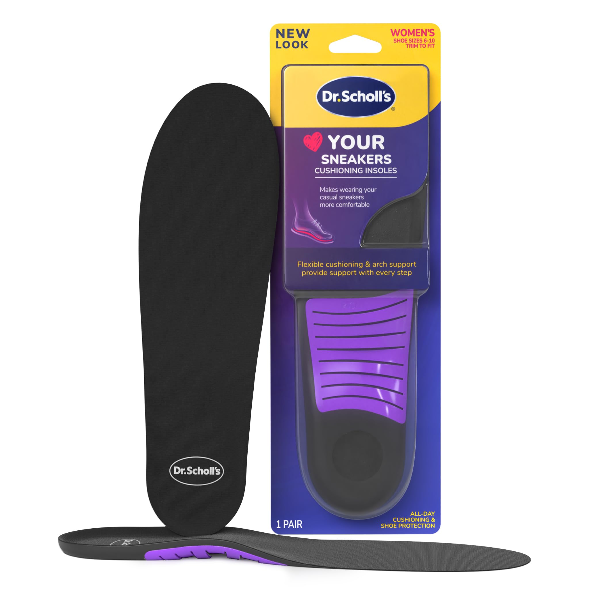 Buy now Dr. Scholl's Love Your Flats & Sandals 3/4 Length Insoles, All-Day Comfort, Relieve & Prevent Shoe Discomfort, Absorbs Shock, Arch Support Soft Foam for Sneakers Solid at indiglob india