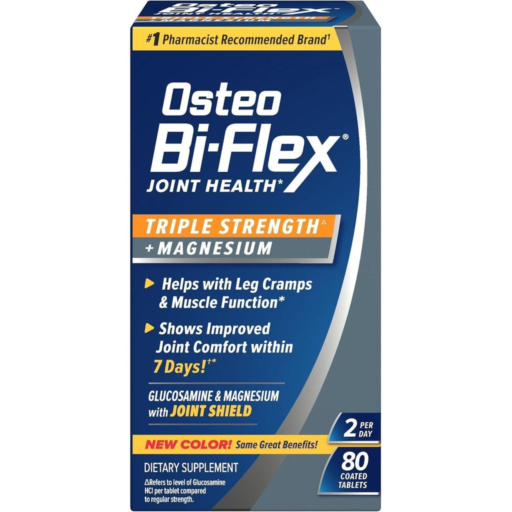 Buy now Osteo Bi-Flex Triple Strength Joint Supplement with Glucosamine & Magnesium, Gluten Free, 80 Tablets 80 Count (Pack of 1) at indiglob india