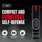 Police Magnum Compact Pepper Spray for Personal Safety - Maximum Heat Strength OC - Small, Discreet Carry Canister - Made in the USA-3 Pack 3/4oz TL