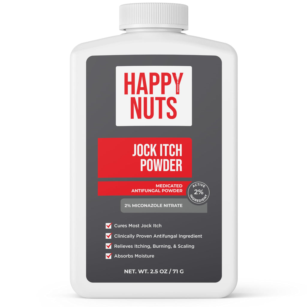 HAPPY NUTS Jock Itch OTC Antifungal Athletes Foot Treatment Powder
