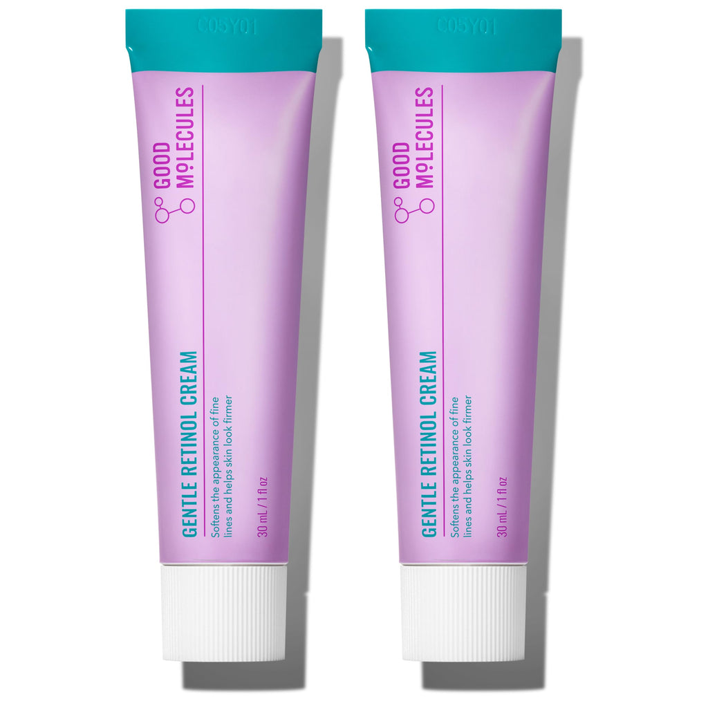 Good Molecules Gentle Retinol Cream, Retinol Night Cream for Face, 1 fl oz | Gentle retinol cream that softens the look of fine lines. Soothing enough for sensitive skin.