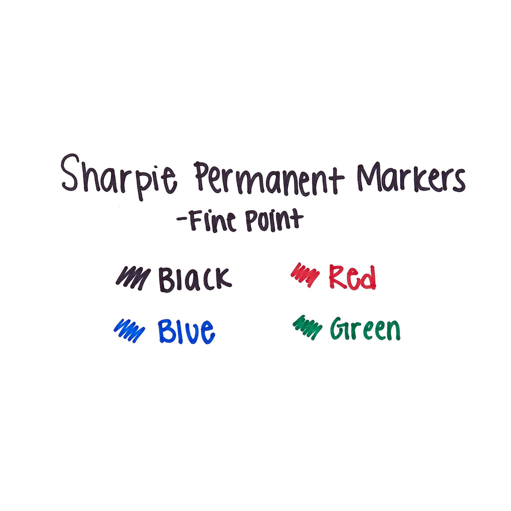 Sharpie Extreme Permanent Markers, Fine Point, Black, 4 Count - Fade Resistant Against Both Wet and Dry Outdoor Elements