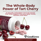Montmorency Tart Cherry Capsules - Cold Pressed Tart Cherry Extract, 360mg Per Serving - Joint & Uric Acid Support - Vegan, Non-GMO, Gluten Free - 60 Count