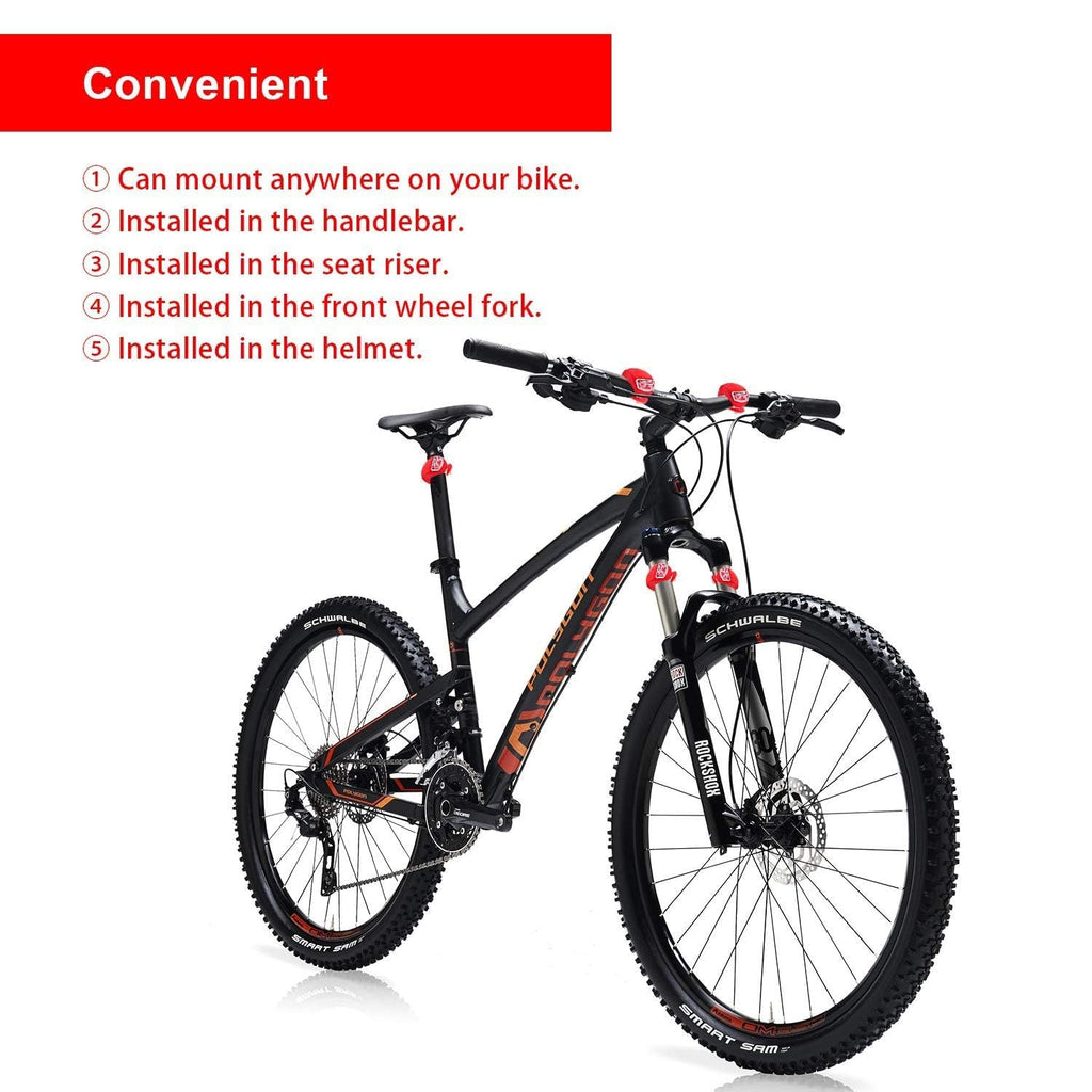 8 Pack Bike Lights, Silicone LED Bicycle Lights Front and Rear, Waterproof