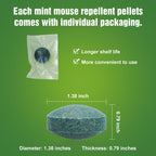 24 Packs Mice Repellent Rodent Repeller, Natural Peppermint Oil Pest Control for Rodent Rat Roach Ant Squirrel, Indoor Mouse Deterrent, Pet & Family Safe Alternative to Traps Mothballs & Poison