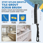Crevice Cleaning Brush Set (12 Pack) – Hard Bristle Gap Cleaning Tool for Window Tracks, Grout & Bathroom Corners – Thin Deep Cleaning Brush for Kitchen Sink, Sliding Door Tracks & Tight Spaces