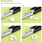 Buy now AUVON Scissors-Shaped Pill Cutter, Sharp Blade Pill Splitter for Easily Dividing Most 5-15mm Vitamins, Tablets and Medications in Half at indiglob india