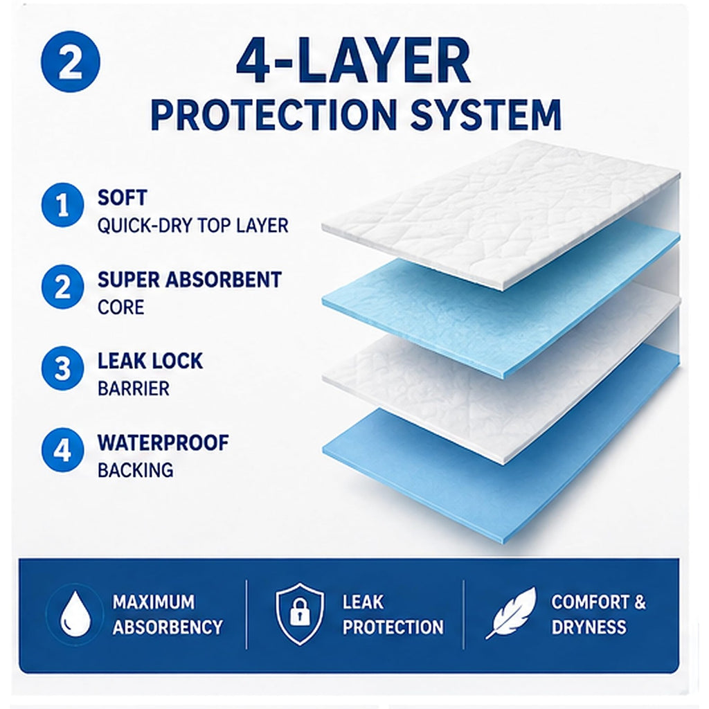 Disposable Underpads 23x36, 150 Count for Adults, Elderly & Baby