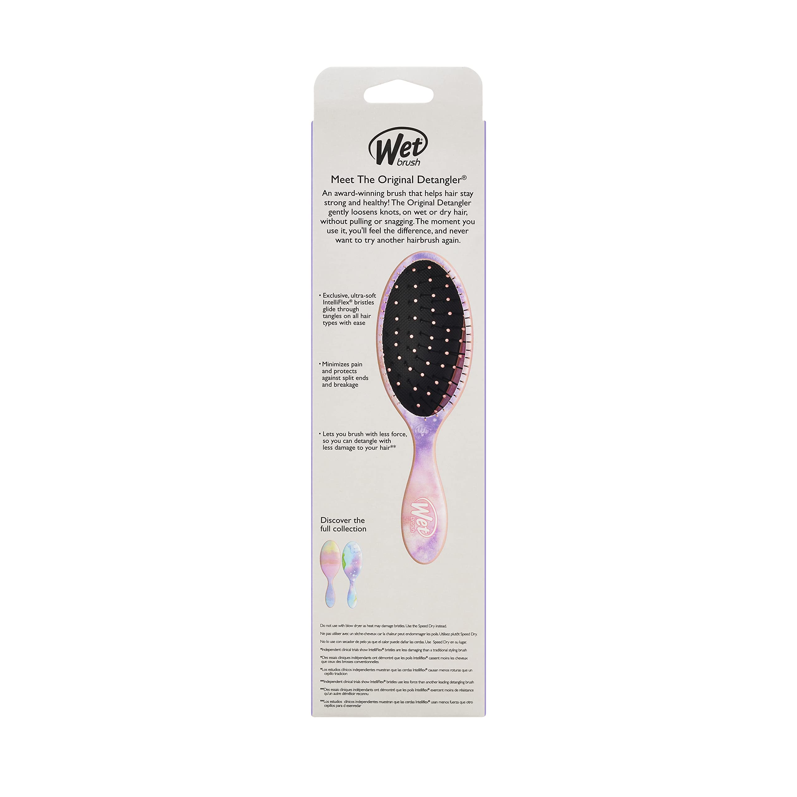 Buy now Wet Brush Original Detangler Hair Brush, Color Wash, Watermark, Ultra-Soft IntelliFlex Bristles - Detangling Hairbrush Glides Through Tangles For Wet, Dry & Damaged Hair, Women & Men at indiglob india