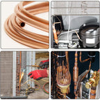 Buy now uxcell Refrigeration Tubing, 1/16" OD x 1/32" ID x 6.5 Ft Soft Coil Copper Tubing at indiglob india
