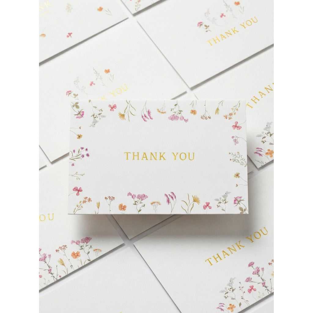 ZICOTO Beautiful Thank You Card Set With Envelopes and Stickers - Set of 20