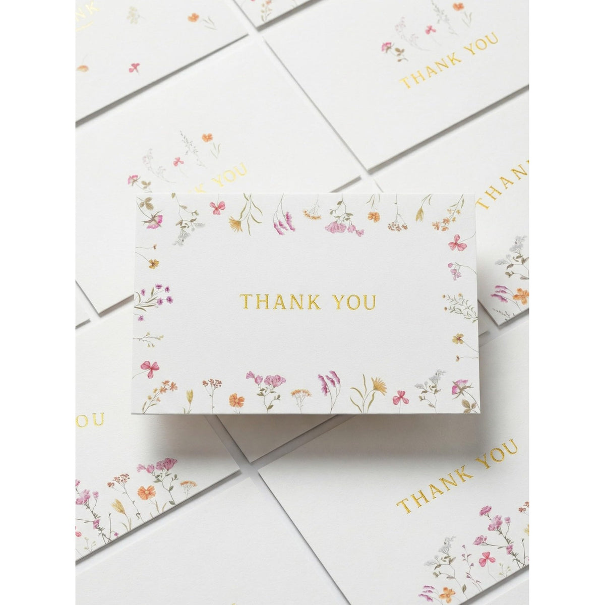 ZICOTO Beautiful Thank You Card Set With Envelopes and Stickers - Set of 20