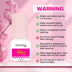 TDANCE Eyelash Extension Glue /0.5-1 Sec Dry/Retention – 7 Weeks/Lash Extension Glue for Professional Use Only (0.17 fl. oz / 5ml)