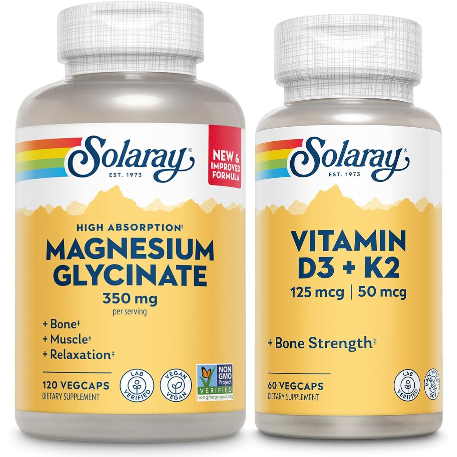 Buy now SOLARAY Magnesium Glycinate Capsules, Chelated Magnesium Bisglycinate w/BioPerine, Higher Absorption Magnesium Supplement - Bones, Muscles, Heart Support, Vegan (30 Servings, 120 VegCaps) 30 Count (Pack of 2) at indiglob india