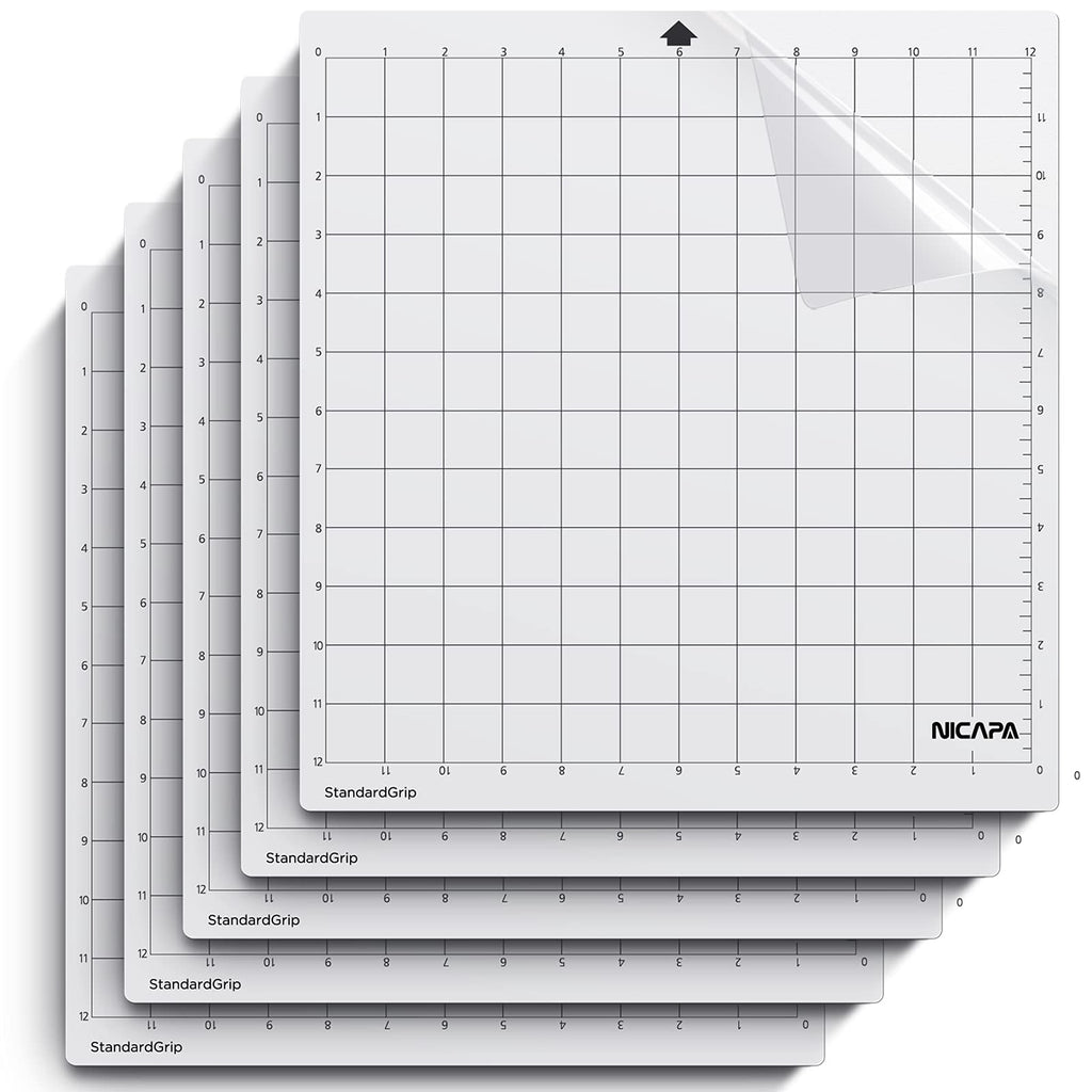 Buy now Nicapa StandardGrip Cutting Mat for Silhouette Cameo 4/3/2/1 (12x12 inch,3 pack) Standard Adhesive Sticky Quilting Cut Pads Replacement Accessories for Silhouette Cameo at indiglob india