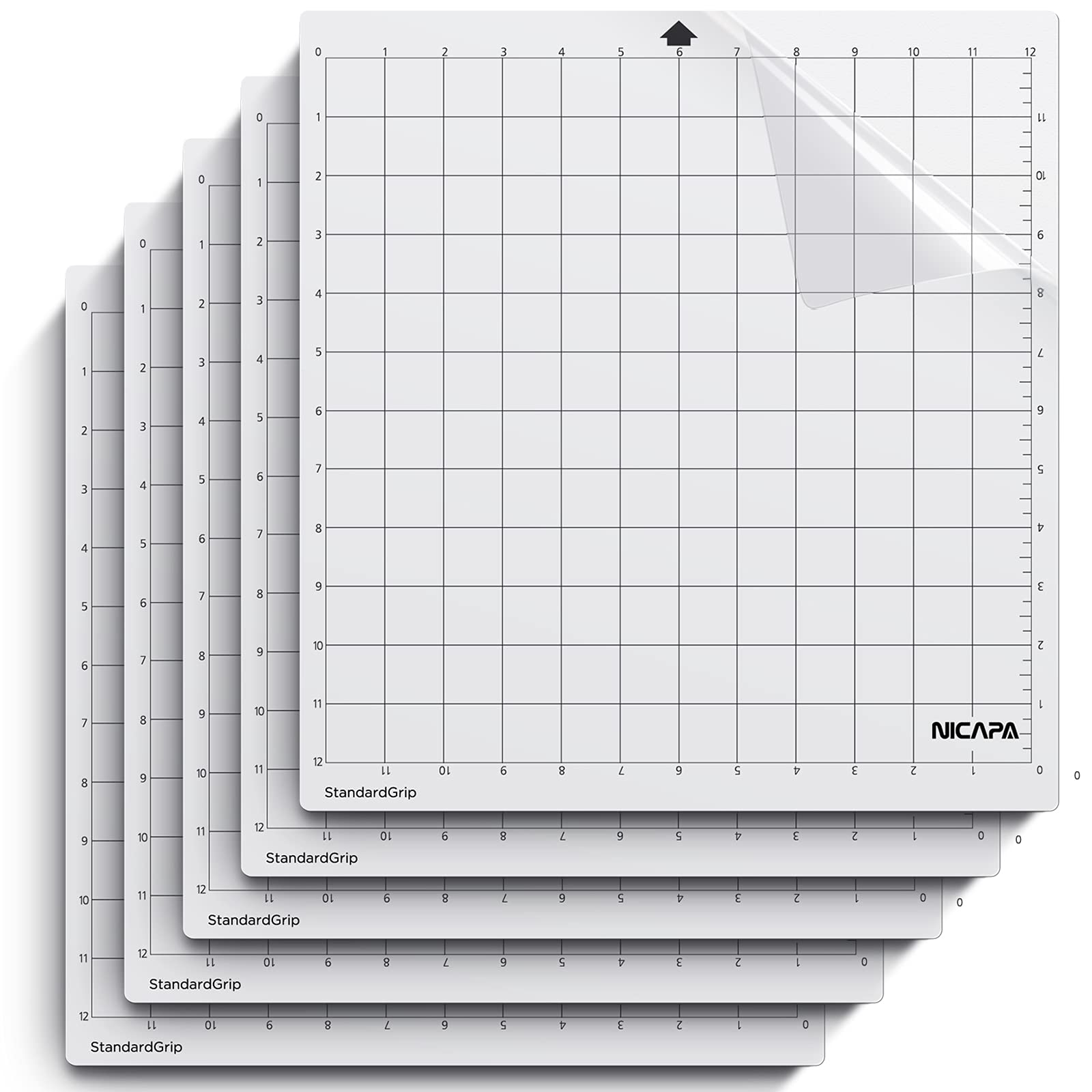 Buy now Nicapa StandardGrip Cutting Mat for Silhouette Cameo 4/3/2/1 (12x12 inch,3 pack) Standard Adhesive Sticky Quilting Cut Pads Replacement Accessories for Silhouette Cameo at indiglob india