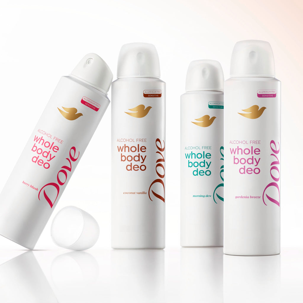 Dove Whole Body Deodorant Spray, Alcohol Free, Coconut Vanilla, 4 oz | Alcohol Free, Scent: Coconut Vanilla