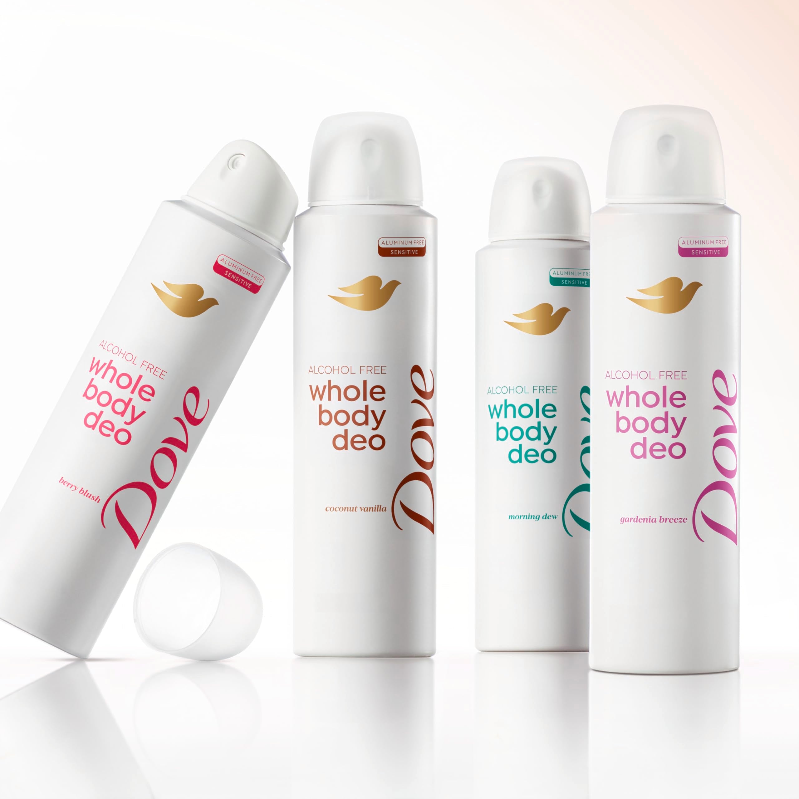 Dove Whole Body Deodorant Spray, Alcohol Free, Coconut Vanilla, 4 oz | Alcohol Free, Scent: Coconut Vanilla