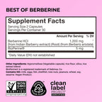 HUM Best of Berberine Supplement 1200mg, Metabolic & Gut Health, 60 Count | BioPerine, High Absorption, 2 Capsules Daily, Vegan, Non-GMO, Gluten Free