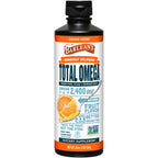 Barlean's Orange Creme Omega 3-6-9 Liquid Fish Oil, 2400mg Omegas,16oz | Fish, borage & flax oils, EPA DHA ALA GLA omegas, Burpless, Non-GMO, Gluten-free, Heart, joint & skin support