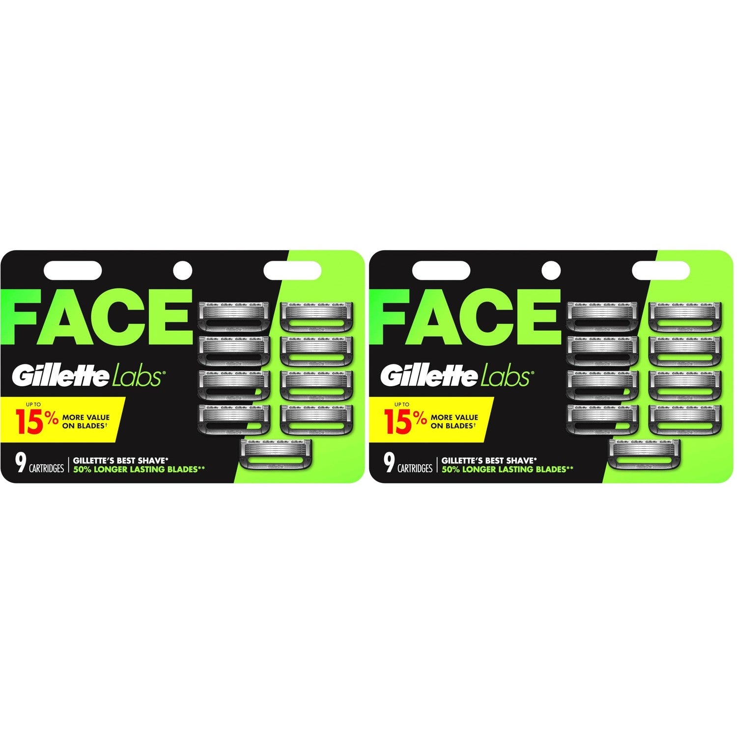 Gillette Labs Razor Blade Refills for Men, 9 count
