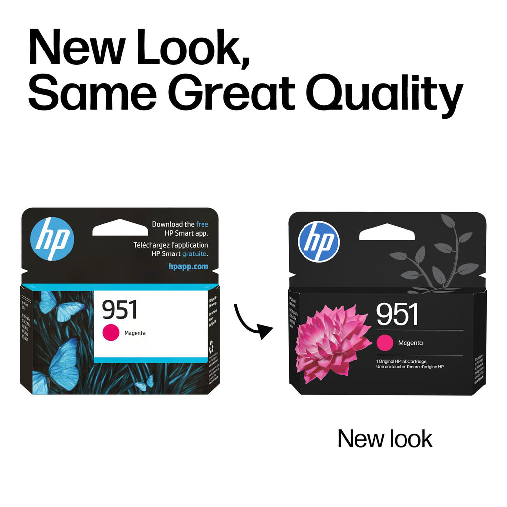 HP 951 Magenta Ink Cartridge | Works with OfficeJet 8600, OfficeJet Pro 251dw, 276dw, 8100, 8610, 8620, 8630 | Eligible for Instant Ink | CN051AN