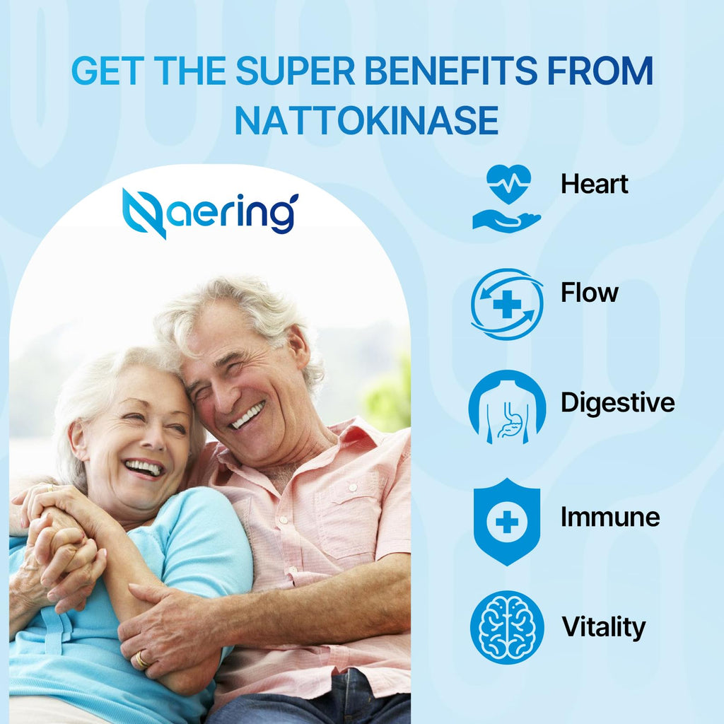 Liposomal Nattokinase 12,000 FU Serrapeptase 360,000 SPU Enzyme Supplement | Enriched with Synergistic Enzymes and Nutrient Blend & Inulin for Circulatory, Gut, Digestion 60 Capsules (2 Bottle)