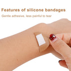 120pcs Round & Oval Bandages for Face, Circle Bandages, Elastic Fabric