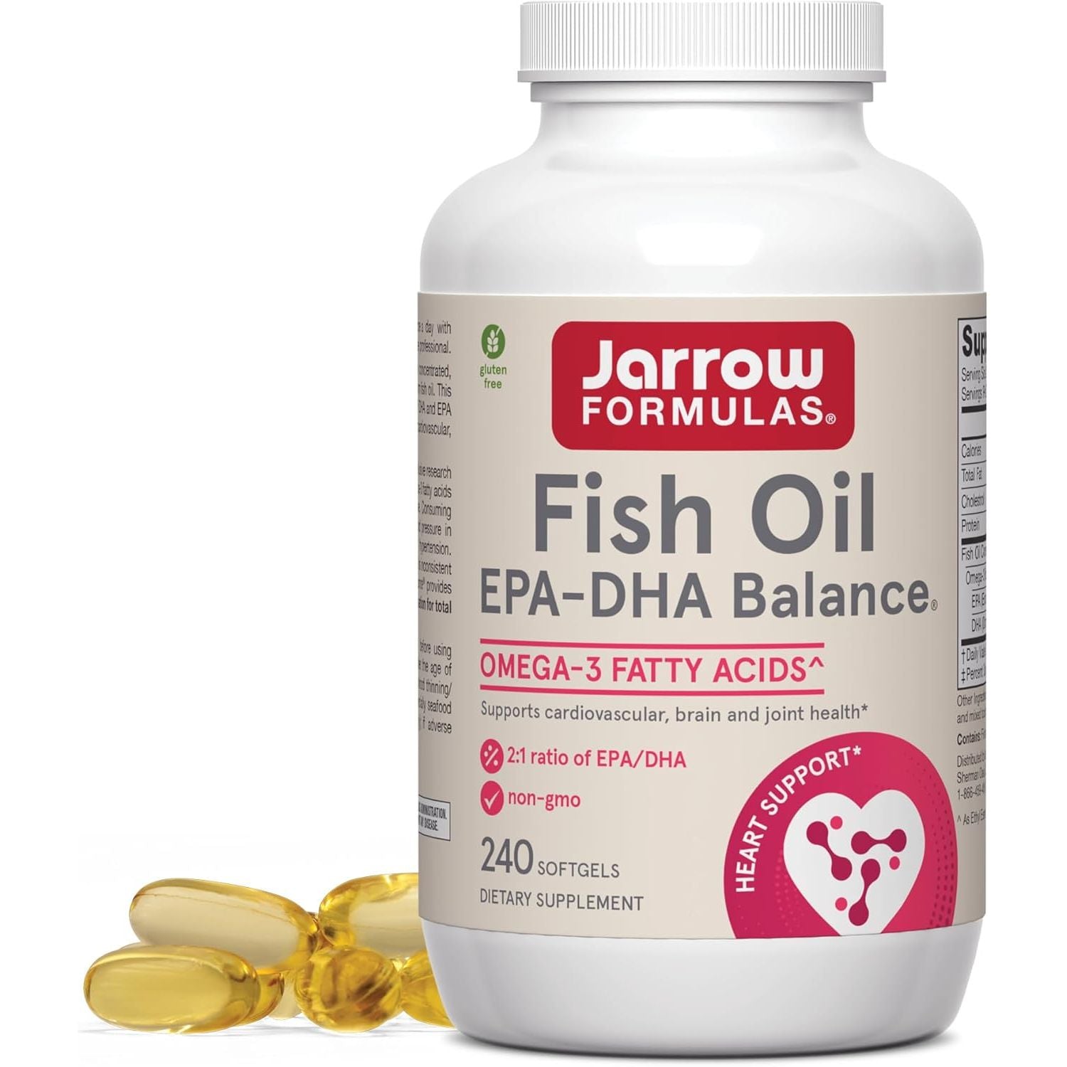 Buy now Jarrow FormulasÂ® EPA-DHA BalanceÂ®, 1,200 mg Omega-3 Fatty Acids for Cardiovascular Support, 120 Softgels, 60 Day Supply 240 Count (Pack of 1) Unflavored at indiglob india