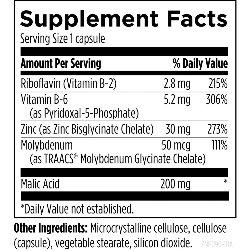 Designs for Health Zinc Supreme - 30mg Zinc Bisglycinate Chelate Supplement, Vitamin B6, B2 + Molybdenum - Immune Support Supplement - Vegan + Non-GMO (90 Capsules)
