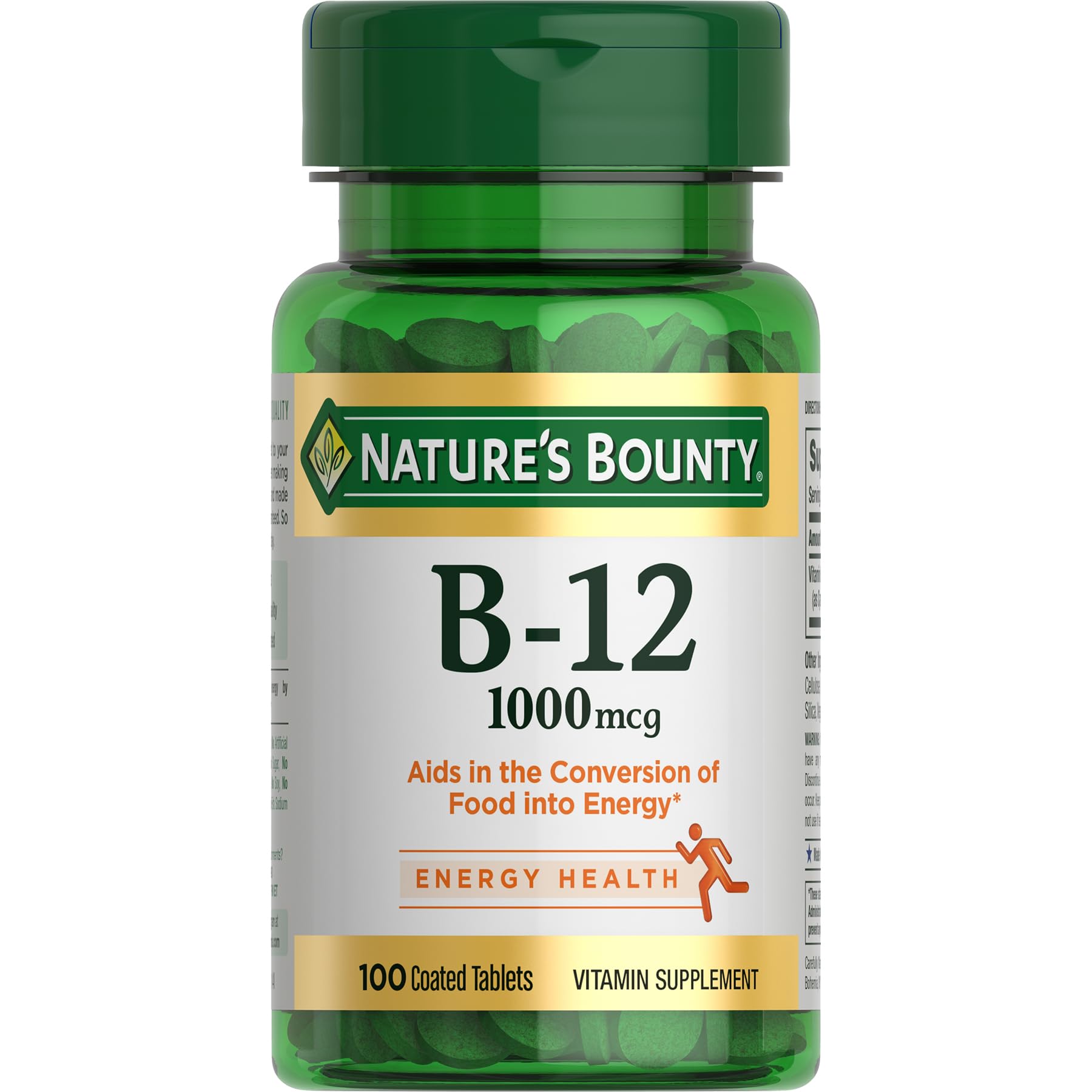 Nature's Bounty Vitamin B12 1000 mcg Supplements, Supports Energy Metabolism, 200 Ct
