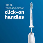 Buy now Philips Sonicare Genuine Sensitive Replacement Toothbrush Heads for Sensitive Teeth, 3 Brush Heads, White, HX6053/64 at indiglob india