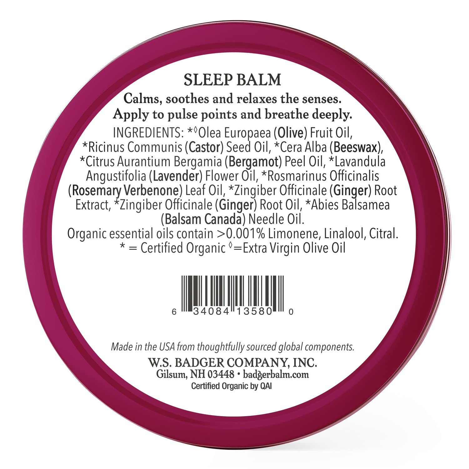 Buy now Badger - Natural Sleep Balm, Lavender & Bergamot, Relaxing and Calming Balm for Children and Adults, 2 oz at indiglob india
