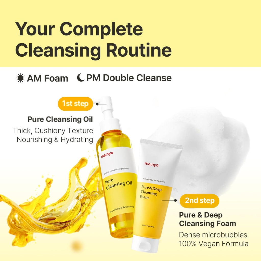 Buy now MANYO Pure & Deep Cleansing Foam, Facial Cleanser, for Double Cleansing, Pore Cleaner, Blackhead Remover, Acne Face Wash, Korean Skin Care, 6.7 fl oz (200ml) at indiglob india
