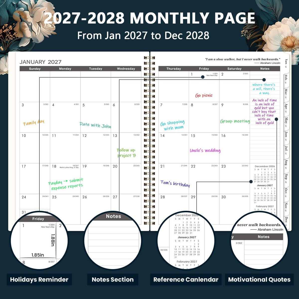 2027-2028 Monthly Planner - 2-Year Monthly Planner 2027-2028