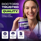NMN Supplement with NAD+ Resveratrol and French Maritime Pine Bark Extract - NMNH Alternative | NAD Liposomal Supplements for Men and Women - Supports Cellular Energy | 30 Capsules, 1 Months Supply